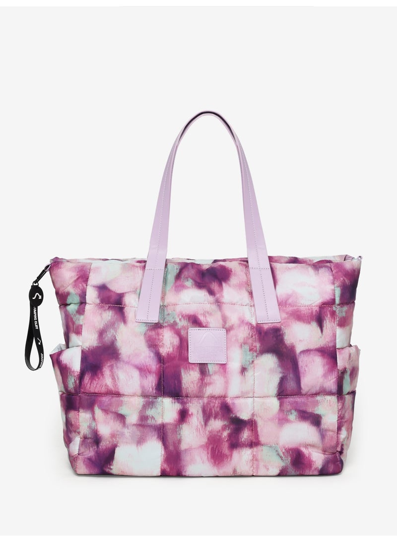 Jumping Cliff Women's Chroma Carry Tote Bag – Water-Resistant, Large Capacity Quilted Nylon Shoulder Bag, Fashion Versatile Shopper Tote, Work/Laptop/Gym/Travel/Casual Outing Friendly, Comfortable Straps, Sustainable, 23.1L 45 x 15 x 35 cm - Image 1