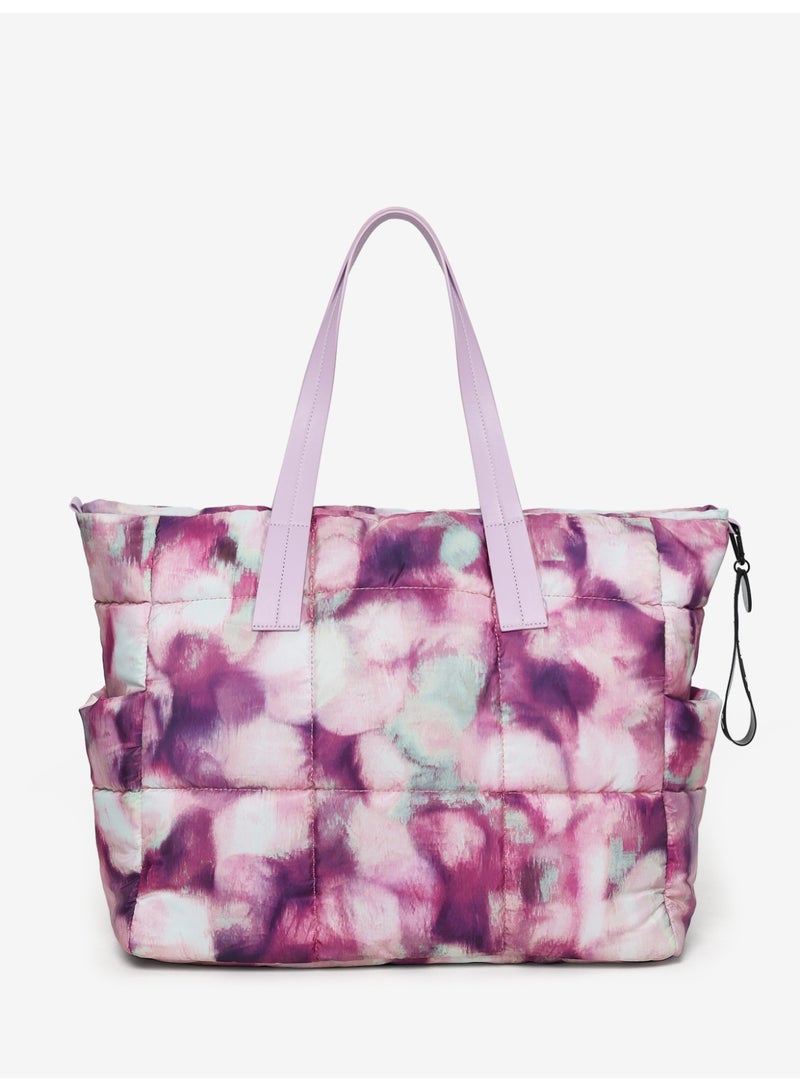 Jumping Cliff Women's Chroma Carry Tote Bag – Water-Resistant, Large Capacity Quilted Nylon Shoulder Bag, Fashion Versatile Shopper Tote, Work/Laptop/Gym/Travel/Casual Outing Friendly, Comfortable Straps, Sustainable, 23.1L 45 x 15 x 35 cm - Image 2
