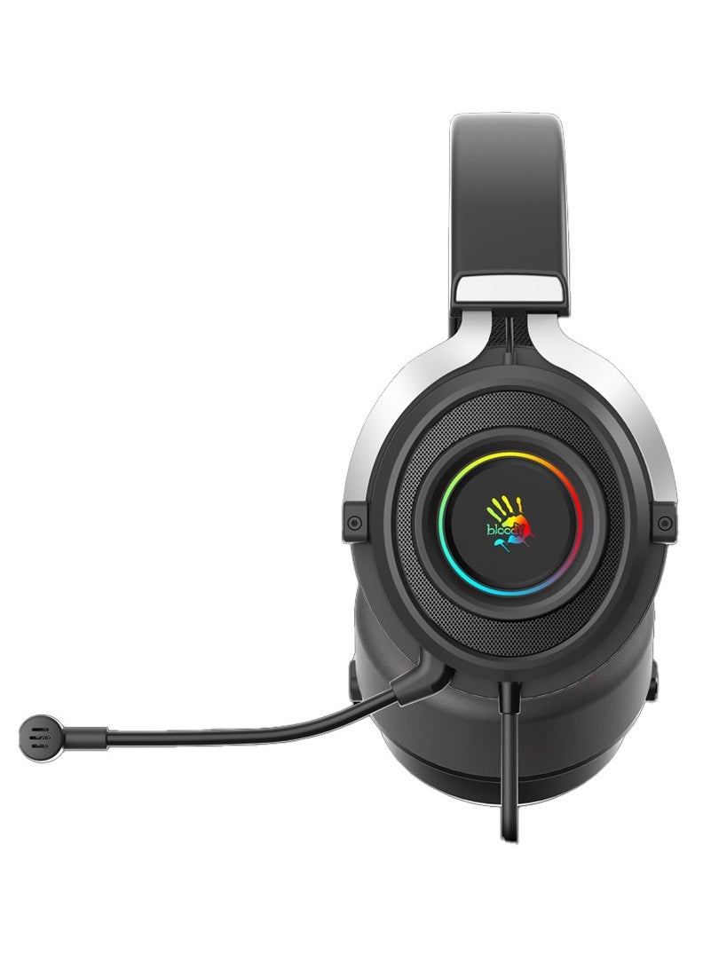 Bloody - G535 USB Gaming Headset - 7.1 Surround Sound - Detchable Noise Cancelation Microphone -  RGB Lighting - Lightweight (Black) - Image 1