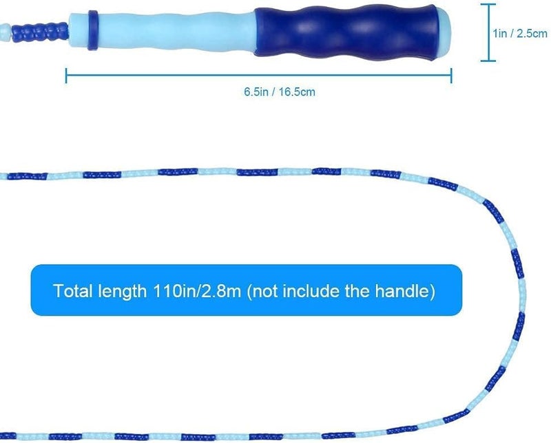 ZOCY 2 Pack Jump Rope for Fitness Exercise Equipment, Tangle-Free Rope Skipping with Soft Beaded Segment, Premium Adjustable Jumping Rope for kids, women, men - Image 5