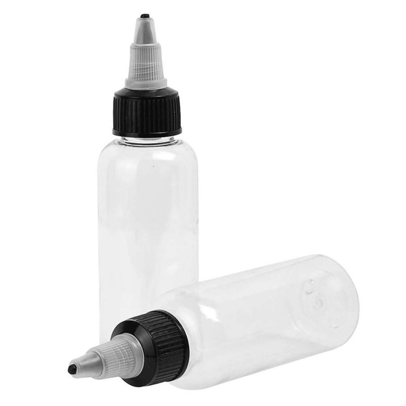 comfrt Tattoo Ink Bottles 60ml Empty Pigment Storage Bottles Vials Tattoo Bottle with Twist Cap Ink Organizer Containers for Tattoo Home Shop Accessories 10pcs - Image 3