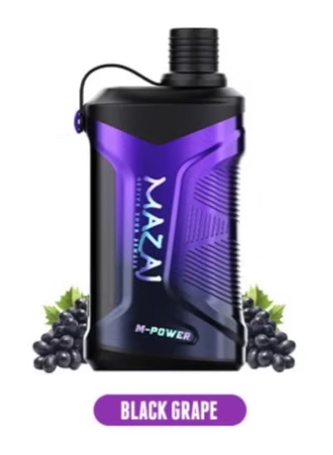 MAZAJ M-Power VAPE BLACK GRAPE 20k PUFFS 6mg Disposable Vape - Image 1
