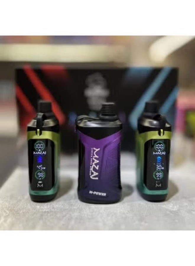 MAZAJ M-Power VAPE BLACK GRAPE 20k PUFFS 6mg Disposable Vape - Image 3