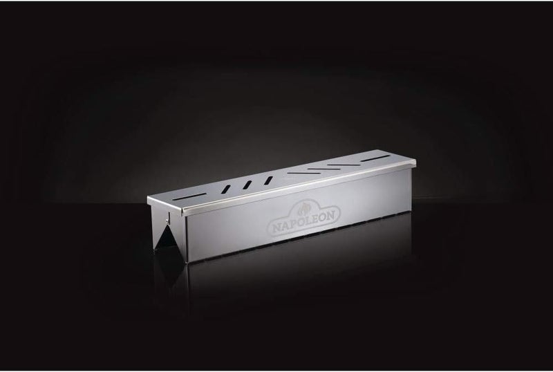 NAPOLEON Stainless Steel Smoker Box 67013 Add Smoky Flavor to BBQ, Easily Turn Gas Grill Into Smoker, Add Wood Chips or Chunks to Smoke Food on Barbecue 16.25 x 2.54 x 3.5 - Image 2