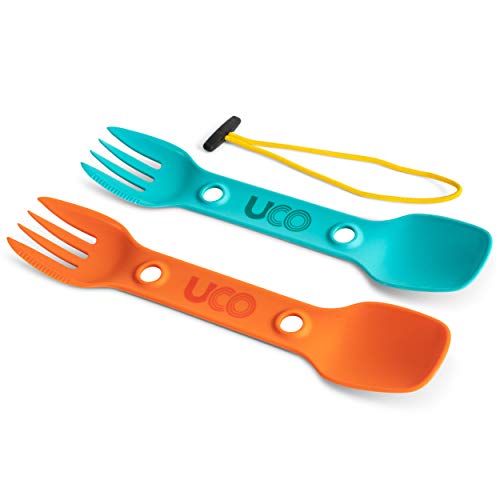 UCO Utility Spork Camping Spoon-Fork-Knife Utensil, 2 Pack - Image 1