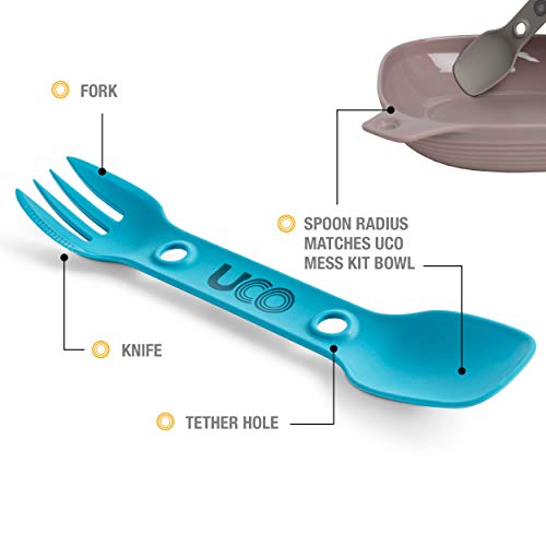 UCO Utility Spork Camping Spoon-Fork-Knife Utensil, 2 Pack - Image 2