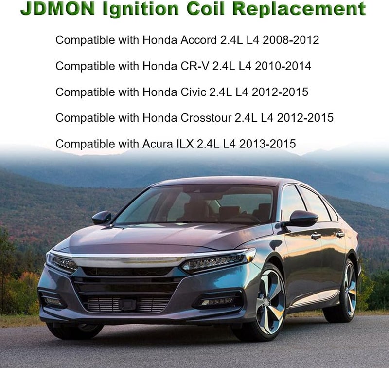 JDMON Ignition Coils Pack Set of 4 for Honda and Acura Vehicles - Image 2