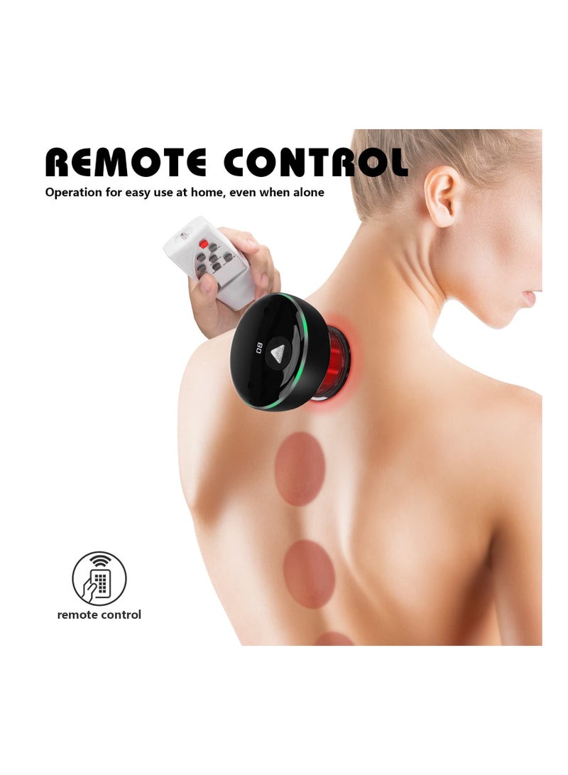SYOSI Newest Remote Control Smart Cupping Therapy Massager with Red Light Therapy, 4 In 1 Electric Machine With 16 Levels Temperature & Suction, Vacuum Gua Sha Massage Tool - Image 2