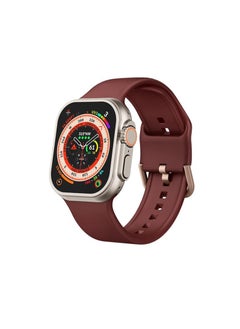 Generic Sport Band Compatible with Apple Watch Bands 46mm 45mm 44mm 42mm Soft Silicone Wristband Strap with Classic Clasp for iWatch Series 10 9 Ultra SE 8 7 6 5 4 3 2 1 for Women Men  - Image 2