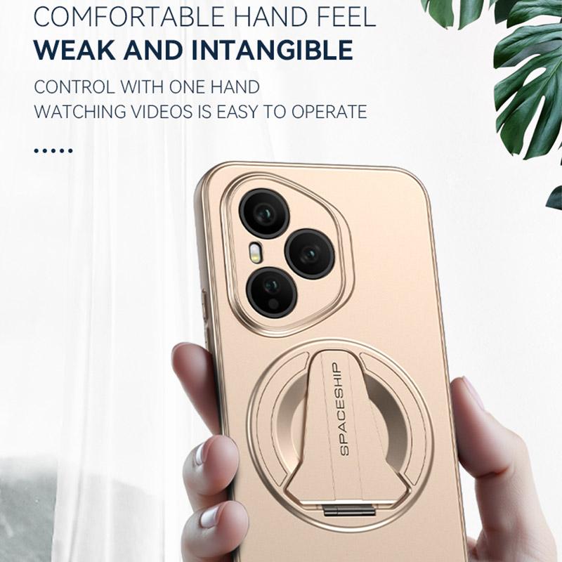 erorex For Honor 200 Spaceship MagSafe Folding Holder Phone Case(Silver White) - Image 3