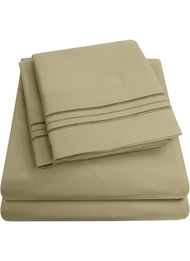 Sweet Home Collection Sweet Home Collection 1500 Supreme California King Sets Sage Green  - Image 1