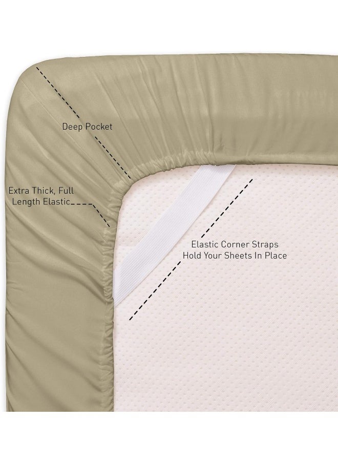Sweet Home Collection Sweet Home Collection 1500 Supreme California King Sets Sage Green  - Image 3