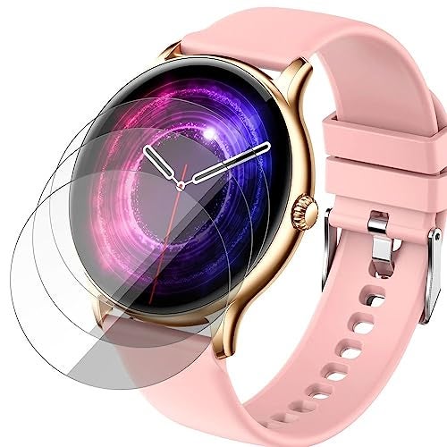 FCS Smart Watch Screen Guard Membrane For Fire-Boltt Phoenix | Ultrathin 0.125Mm 9H Anti Shock Flexible Screen Protector Tpu Membrane | Edge To Edge Coverage | Pack Of 3 for Smartwatch - Image 1
