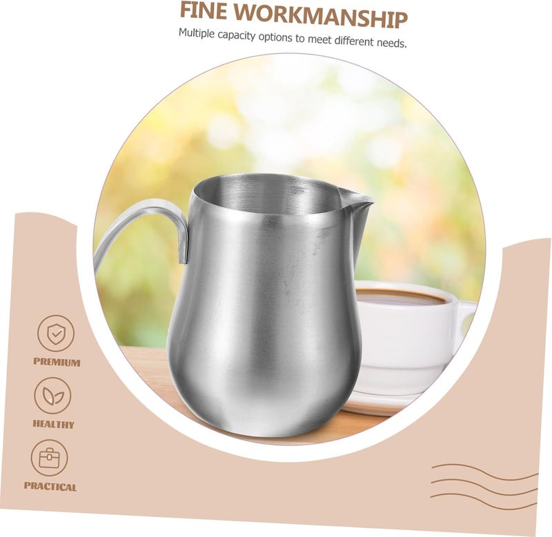 JECOMPRIS 650ml Stainless Steel Measuring Cup Handle for Espresso Milk Frothing Pitcher Use - Image 2
