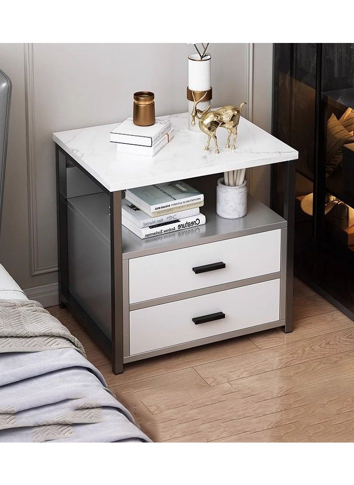 CityRiya-Long - NightStand, Modern Bedside Tables with Storage Shelf, 40*34*50cm Sofa Side Table, End Table Dresser, Bed Storage Cabinet, Closet Organizer Bedside Table for Living Room, Bedroom - Image 1