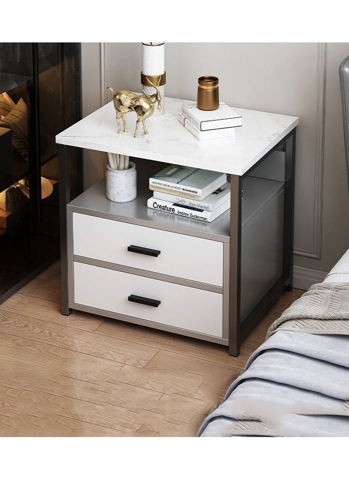 CityRiya-Long - NightStand, Modern Bedside Tables with Storage Shelf, 40*34*50cm Sofa Side Table, End Table Dresser, Bed Storage Cabinet, Closet Organizer Bedside Table for Living Room, Bedroom - Image 1