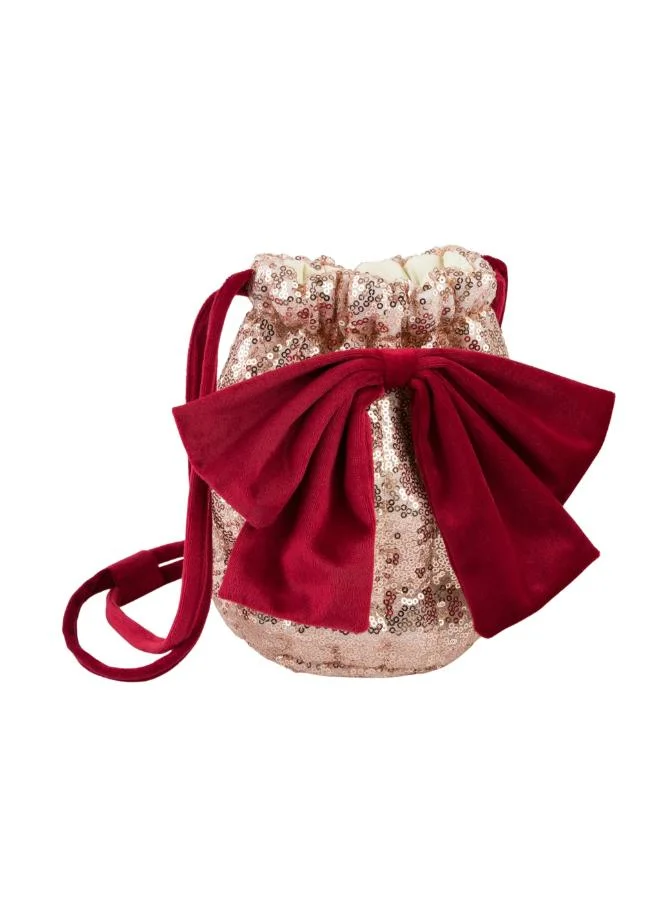 ميري ميري حقيبة فيونكة بالترتر الوردي