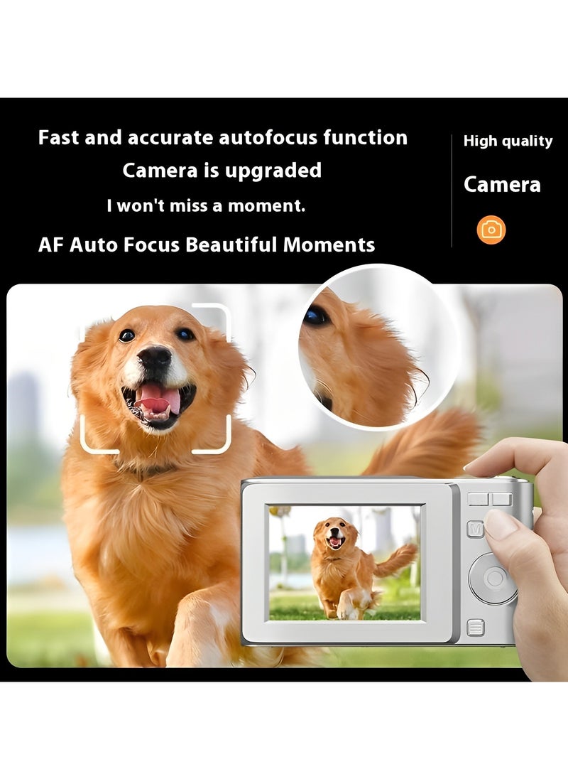 Femca - Digital Camera, FHD 1080P Kids Camera, 50MP Point and Shoot Digital Cameras with 64GB Memory Card , 16X Zoom ,  Compact Size Camera, Gift for Boys/Girls - Image 1