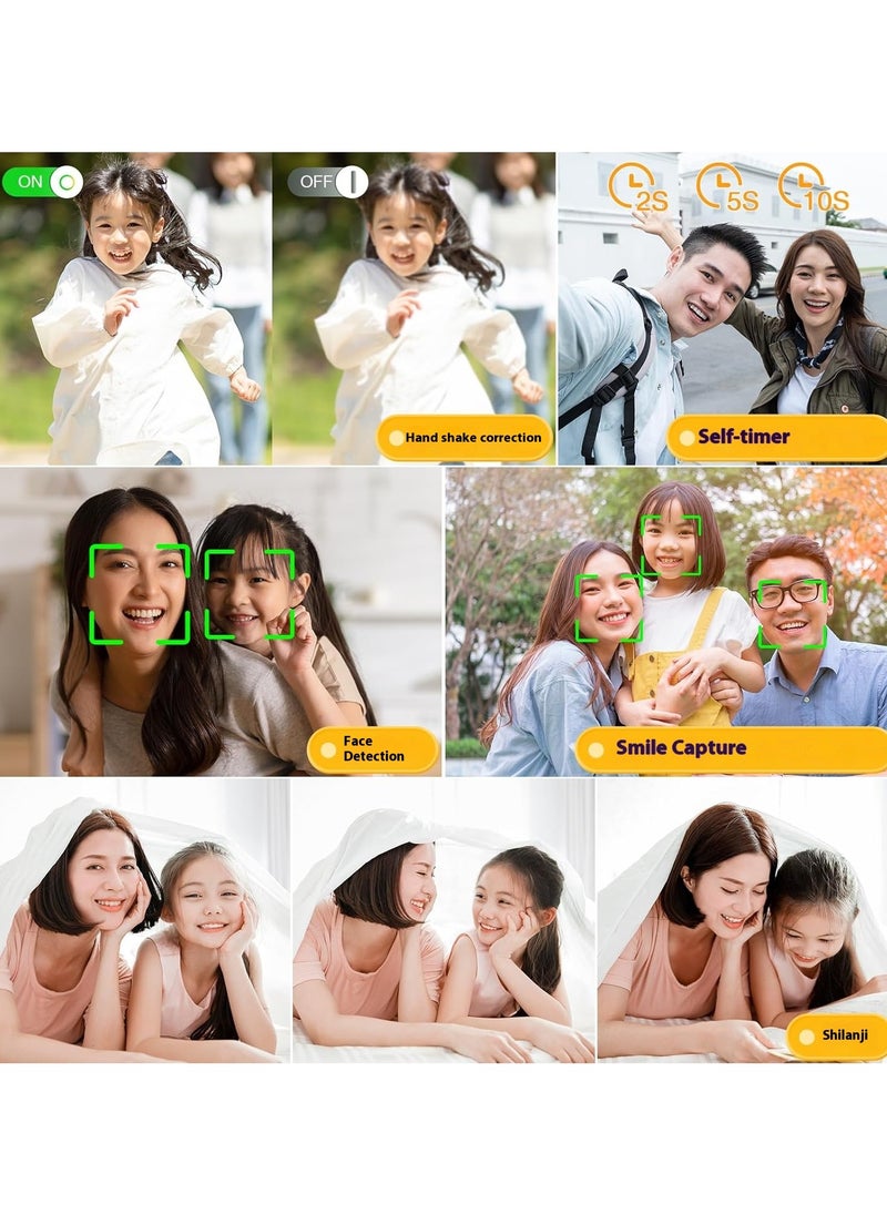Femca - Digital Camera, FHD 1080P Kids Camera, 50MP Point and Shoot Digital Cameras with 64GB Memory Card , 16X Zoom ,  Compact Size Camera, Gift for Boys/Girls - Image 1