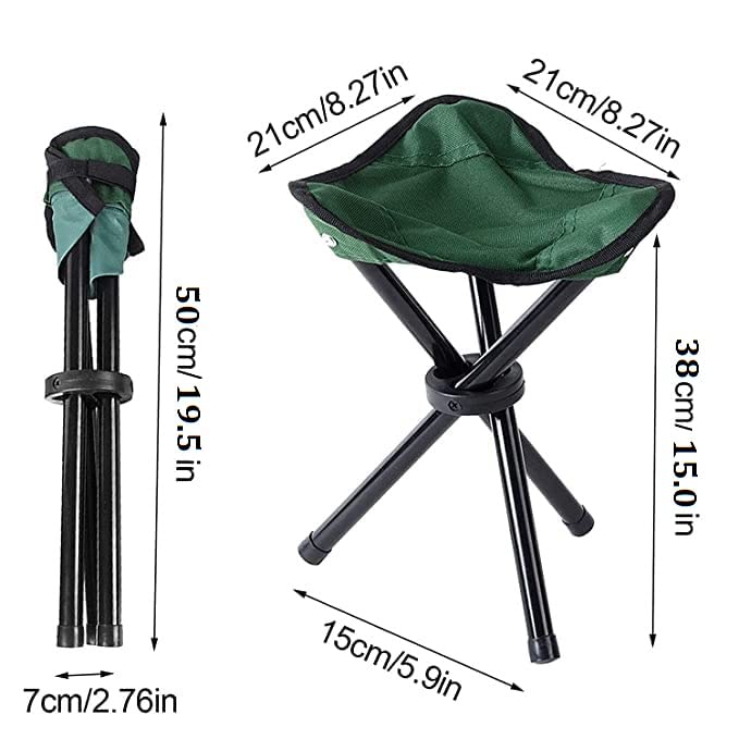 VishAl smart MAll Cloth Folding Camping Chair Portable Compact for Outdoor Travel Beach Picnic Hiking Backpacking Stool (4 Leg) - Image 3
