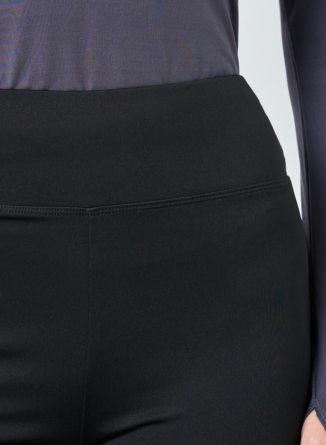 ستايلي ليقنز سادة بأرجل واسعة - Image 3