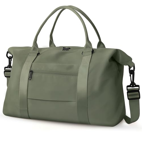 TOPBAG Travel Duffle Bag Waterproof Weekender Bag Carry On Tote Bags for Women Travel Essentials Sport Gym Bag for Men Hospital Bag for Labor and Delivery Overnight Bag Luggage Bag with Trolley Sleeve - Image 1