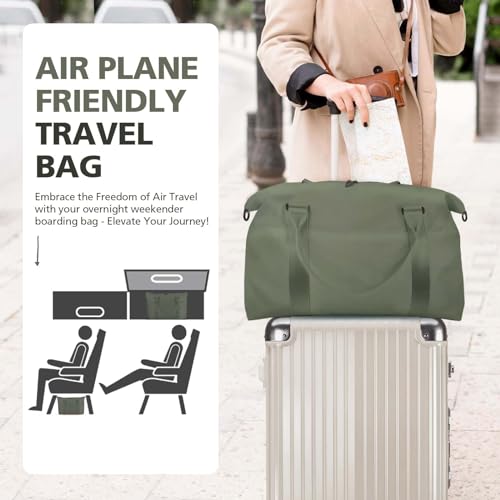 TOPBAG Travel Duffle Bag Waterproof Weekender Bag Carry On Tote Bags for Women Travel Essentials Sport Gym Bag for Men Hospital Bag for Labor and Delivery Overnight Bag Luggage Bag with Trolley Sleeve - Image 3