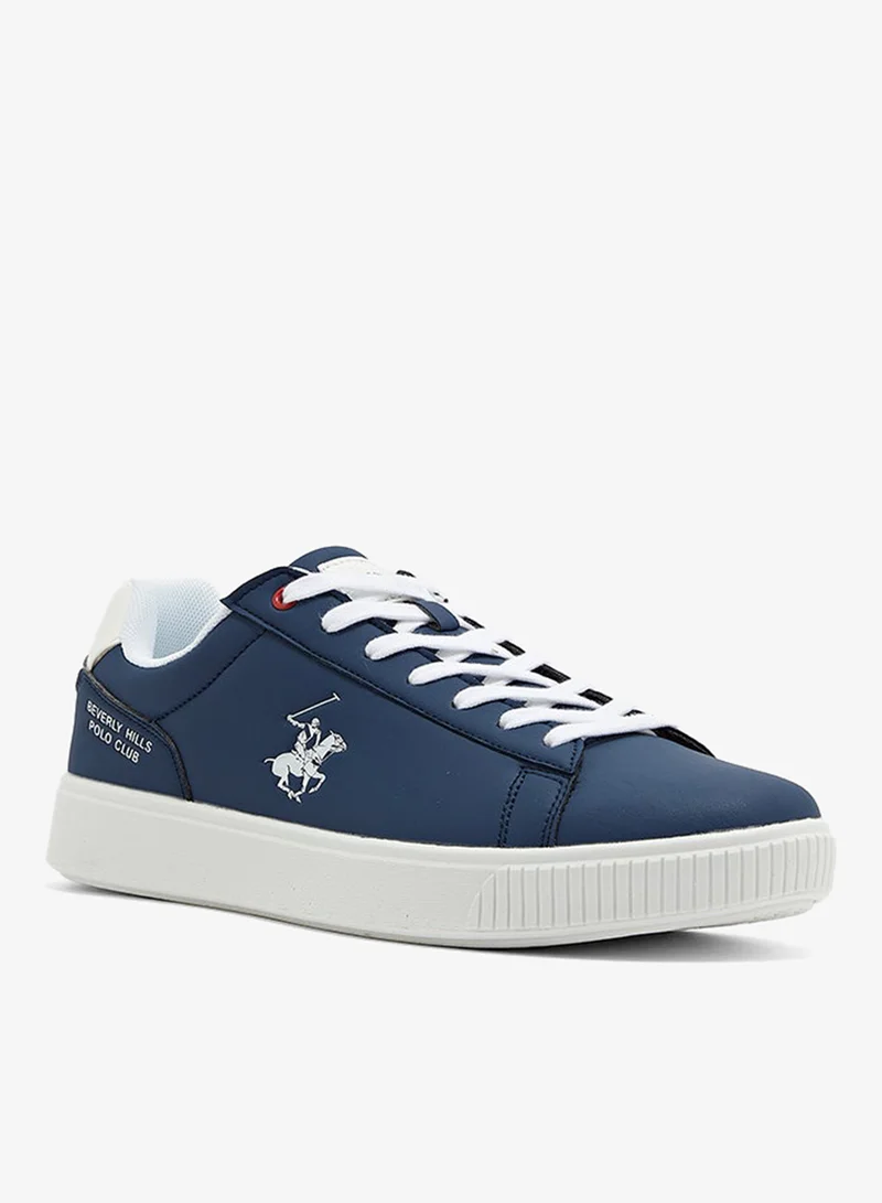 Logo detail lace-up sneaker