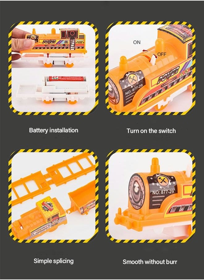 GROIC - Electric Train Set,Track Steam Train Model,Rail Train Set DIY Product - Image 1