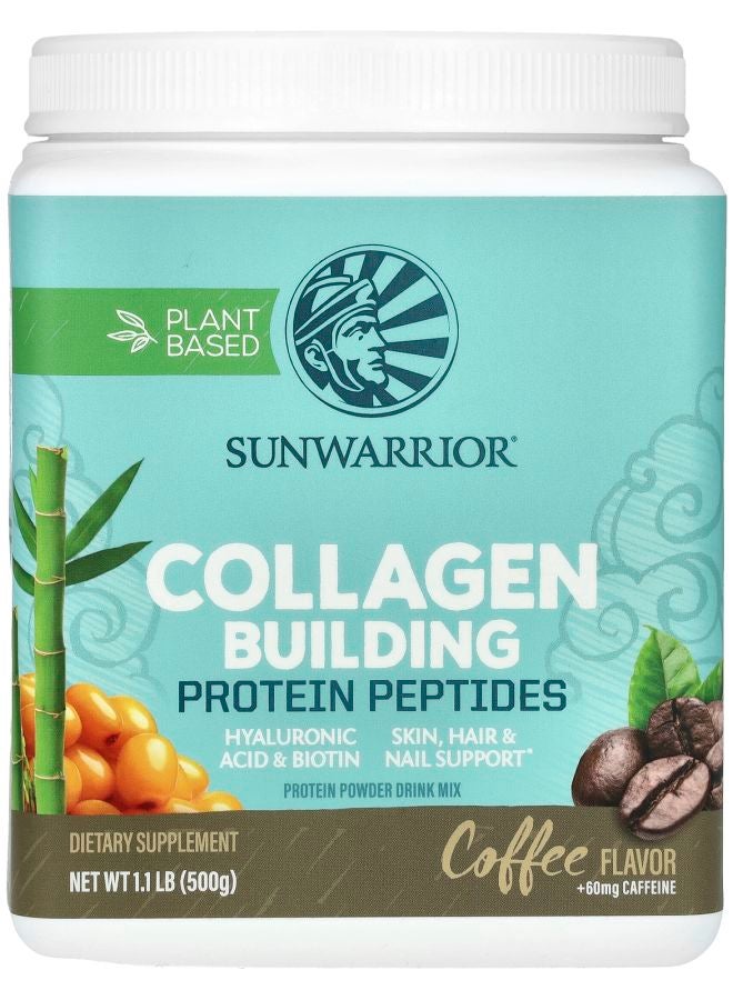 Sunwarrior Collagen Building Protein Peptides Coffee 1.1 lb (500 g) - Image 1