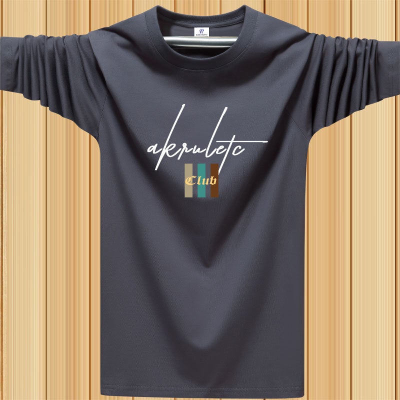 Long Sleeve T-Shirt 2024 Autumn New Men'S Korean Slim Fit Fashion Trend 180G Printed Top Clothes - Image 2