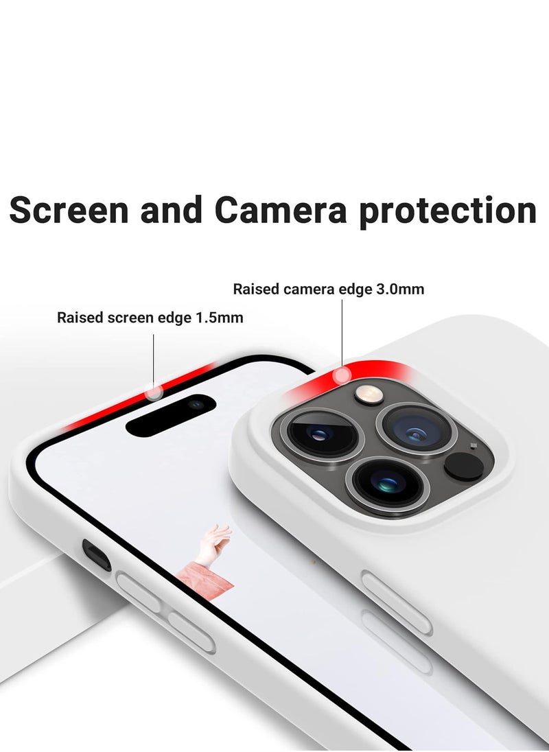Generic - iPhone 15 pro Max Case Upgrade Defender Silicone Cover ShockProof Anti-Scratch Protective Phone Case (WHITE) - Image 1