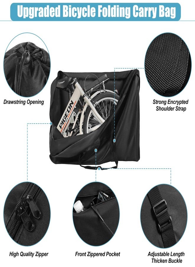 GRABADO 20 Inch Folding Bike Bag,Durable Folding Ebike Bags,Outside Waterproof Bike Bags,Portable Bike Transport Bag with Strong Webbing for Car Train Shipping Air Travel,Bike Accessories with Handlebar Case - Image 5