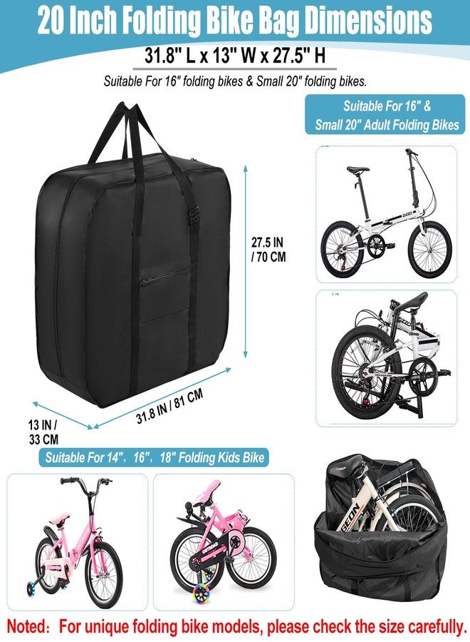 GRABADO 20 Inch Folding Bike Bag,Durable Folding Ebike Bags,Outside Waterproof Bike Bags,Portable Bike Transport Bag with Strong Webbing for Car Train Shipping Air Travel,Bike Accessories with Handlebar Case - Image 2
