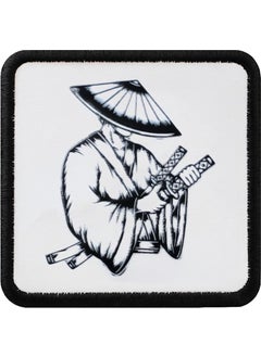 V1 Samurai - Unisex White-Black Bench (Patch) with 5 Code Logo