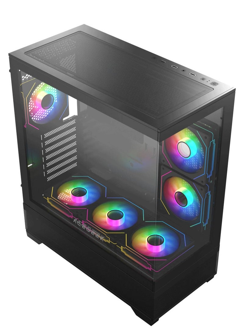NANOTECH - كمبيوتر ألعاب Nanotech - Core i9-14900K، RTX 4060TI 8GB، 32GB DDR5 6000MHZ RAM، 2TB NVME SSD، L240 ARGB COOLER. (إنتل i9-14900K، RTX 4060TI) - Image 1