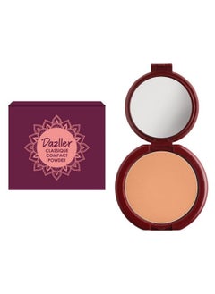 DAZLLER Classique Compact Powder, 9G, 8010 Dusky R1, Velvety Natural Finish, Oil-Control, Sebum Absorption Formula, No-Makeup Look, Emollient-Rich, All, Pink Dew  - Image 1