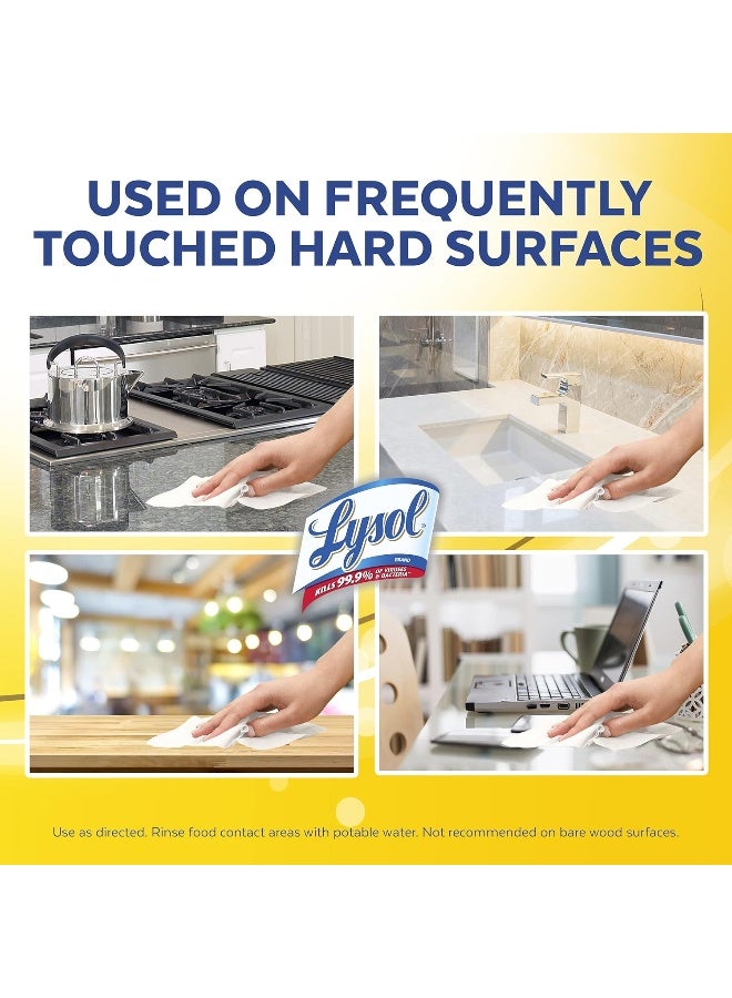 Lysol Disinfecting Wipes, Lemon & Lime Blossom, 240ct (3X80ct) - Image 3