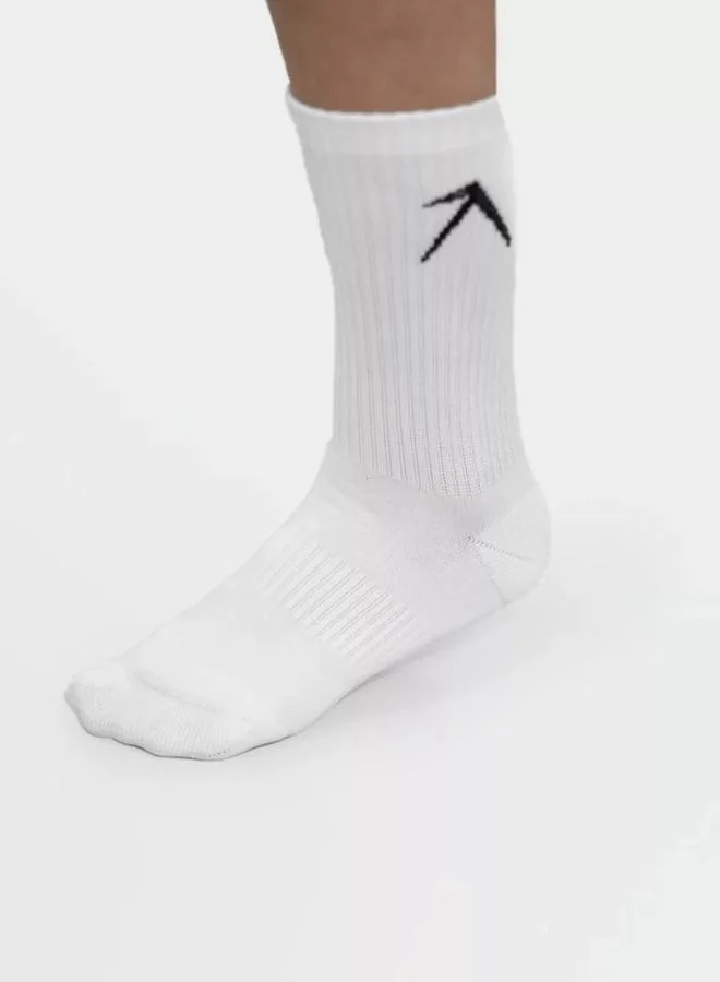 Wizard Pack of 3 - White Crew Dry Touch Socks