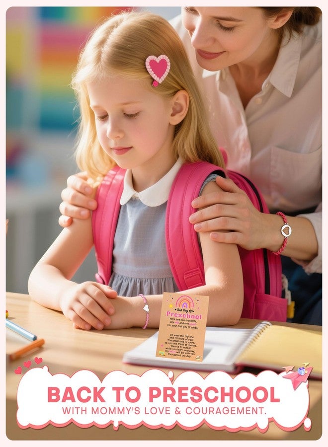 UPROMI First Day of Preschool Pre K Bracelet Back to School Mommy and Me Mom Mother Daughter Back to School Gifts - Image 5