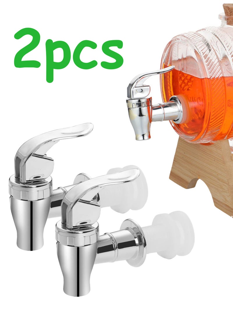 2 Pack Beverage Dispenser Spigot Replacement Spout, Universal Drink Water Dispenser Faucet for Juice Tea Water Containers - Image 1