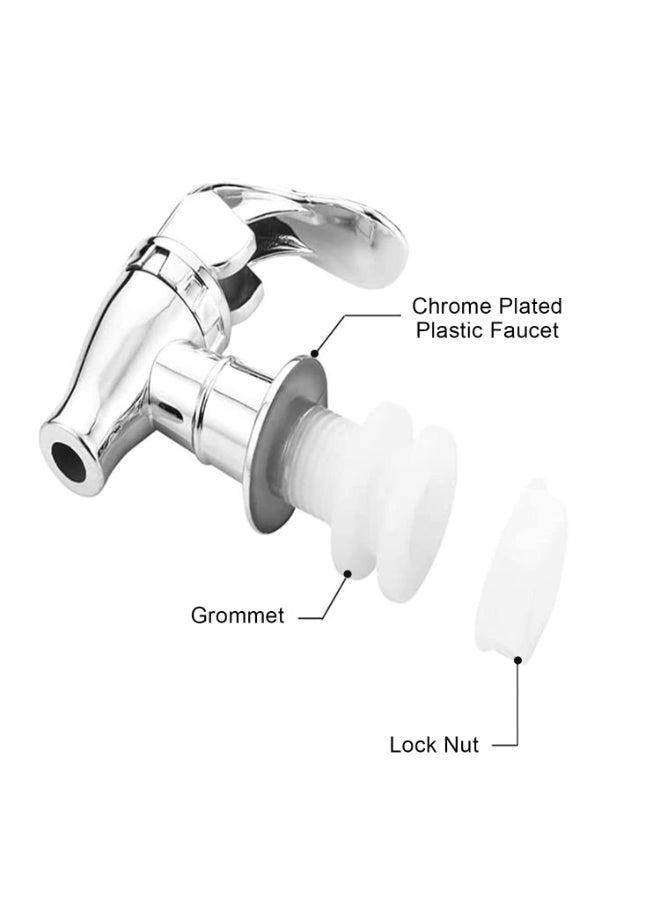 2 Pack Beverage Dispenser Spigot Replacement Spout, Universal Drink Water Dispenser Faucet for Juice Tea Water Containers - Image 3