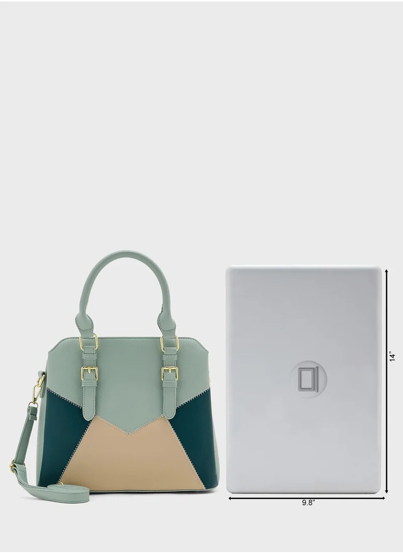 ELLA Color Block Satchel