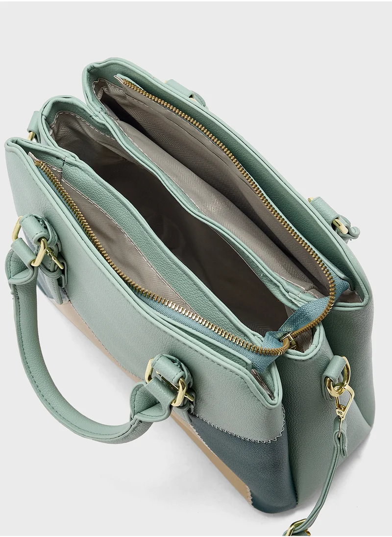 ELLA Color Block Satchel