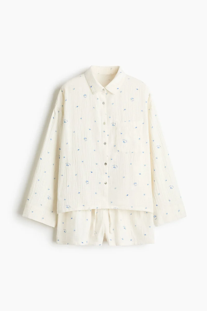H&M Pyjama shirt and shorts