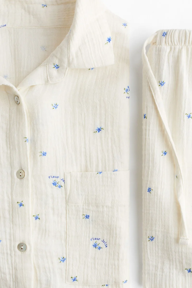 H&M Pyjama shirt and shorts