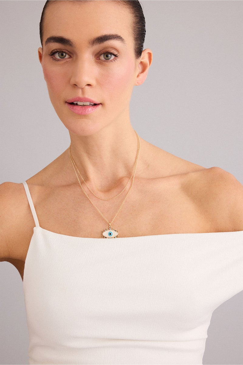 DeFacto Gold Woman Woman 2 Piece Necklace Set Casual - Image 1