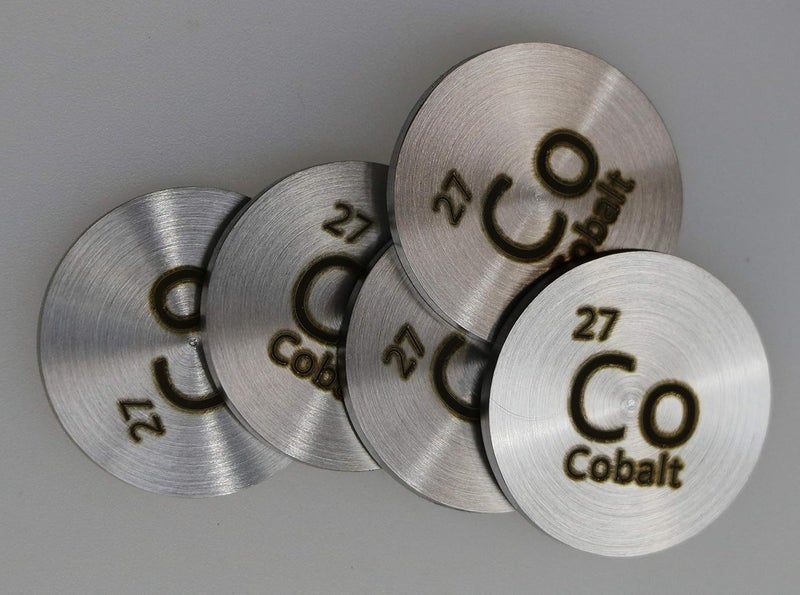 PFS Cobalt (Co) 24.26mm Metal Disc 99.95% Pure for Collection or Experiments - Image 3