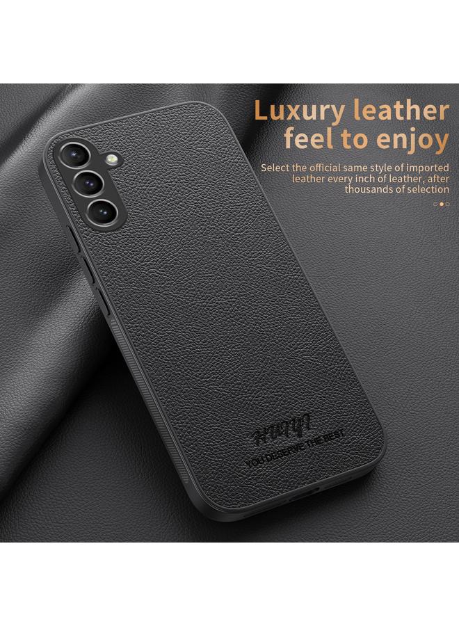 اس-توب جراب هاتف مغناطيسي من الجلد من HUIYI لهاتف Samsung Galaxy A35 5G - Image 2