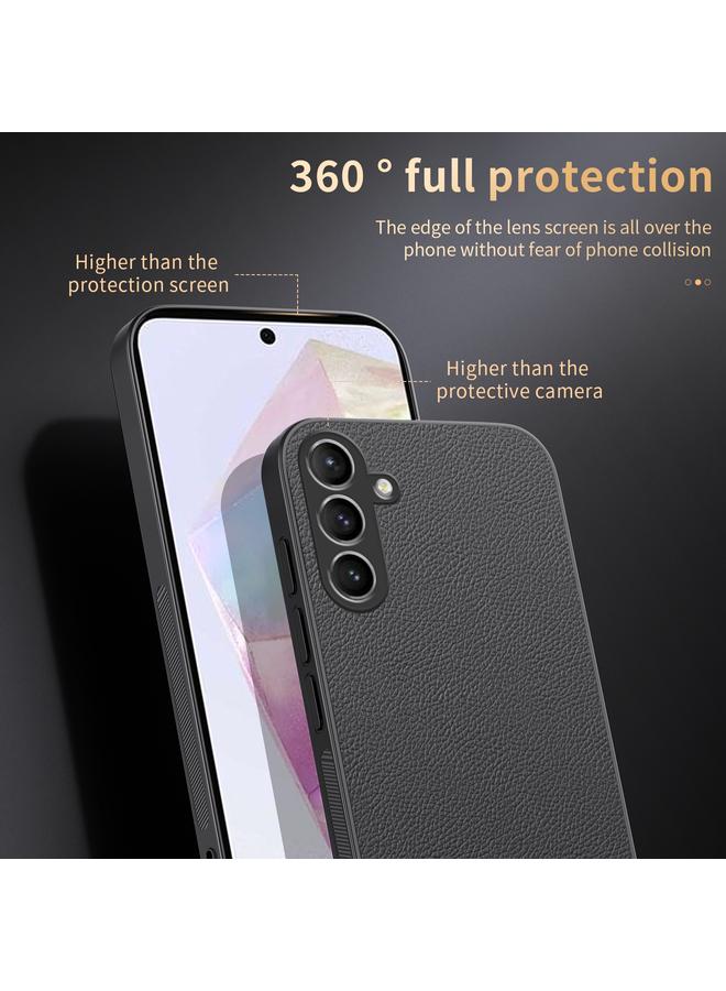 اس-توب جراب هاتف مغناطيسي من الجلد من HUIYI لهاتف Samsung Galaxy A35 5G - Image 3